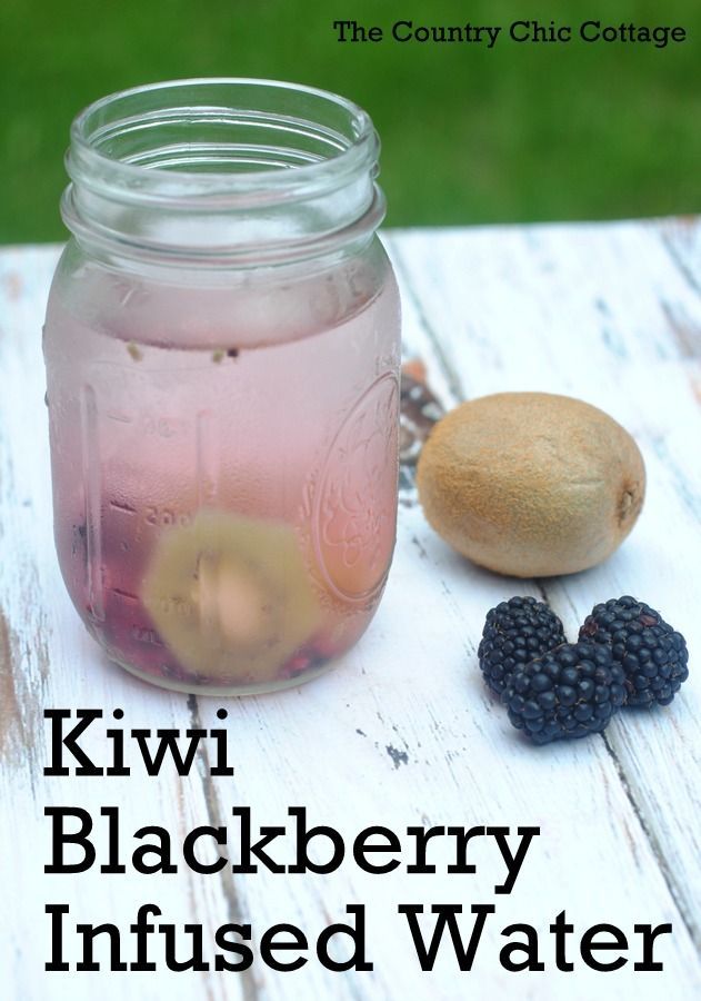 Kiwi Blackberry Infused Water Recipe — try this infused water recipe for a refreshing treat.