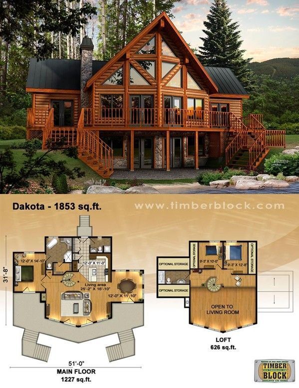 log house plan