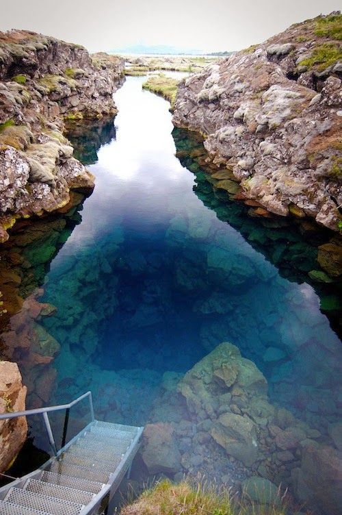 Silfra, Iceland. — Diving and Snorkel place, one of the clearest waters in the world. #TripInIceland