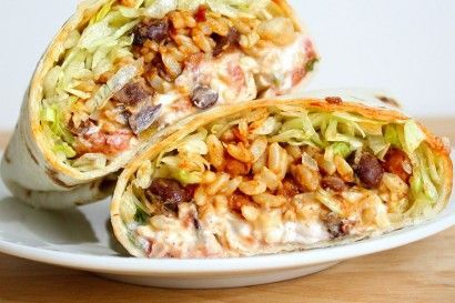 Spicy bean and rice burritos – easy and delicious!