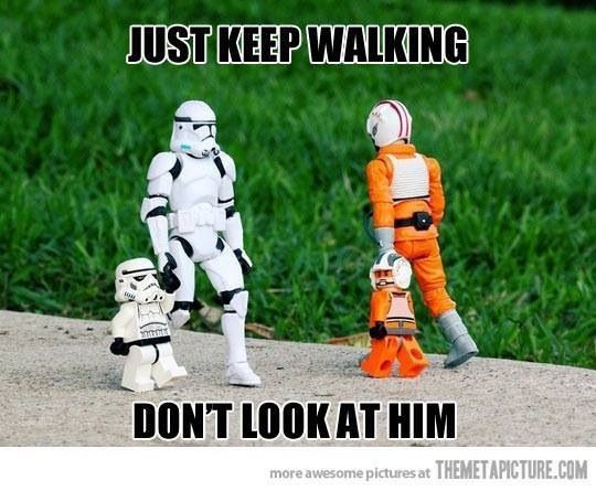 Star Wars humor.