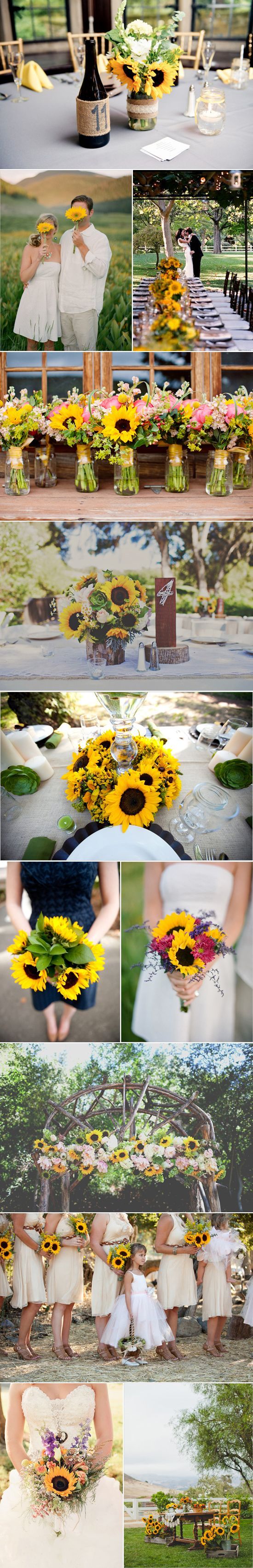 Sunflower Wedding Inspiration sunflower wedding inspiration02 – Polka Dot Bride