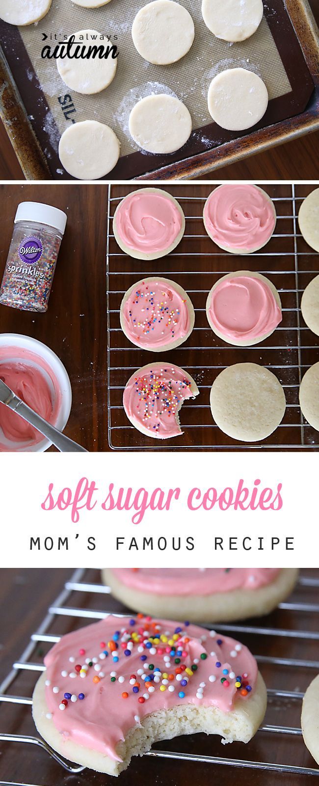 This is, hands down, the best soft sugar cookie recipe, complete with amazing cream cheese frosting. So much better than