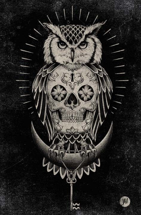 This would be an awesome Tattoo!! I have a thing for owls, elephants, tribal, anchors, birds & feathers, skulls some what if done