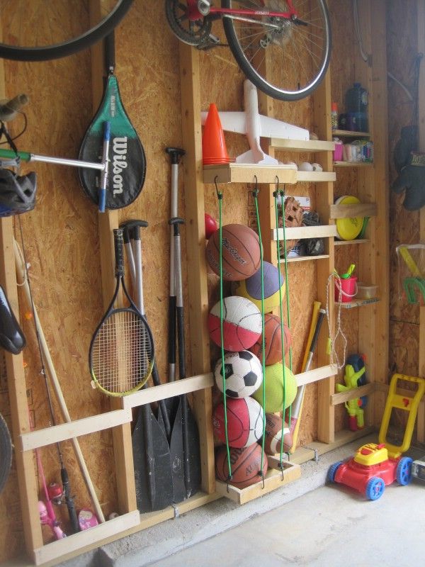 Use Your Studs -   Brilliant Garage Organization ideas that will make life easier. Great ideas, tips, tutorials for insanely easy garage