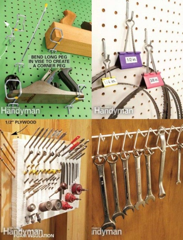 Metal Racks Hold Wrenches Securely -   Brilliant Garage Organization ideas that will make life easier. Great ideas, tips, tutorials for insanely easy garage
