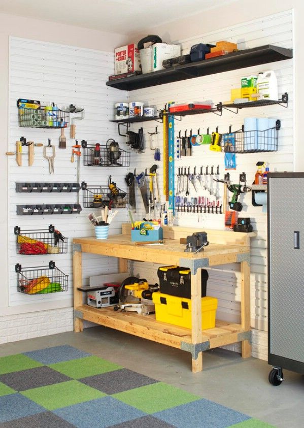 Choose a Corner for Organization -   Brilliant Garage Organization ideas that will make life easier. Great ideas, tips, tutorials for insanely easy garage