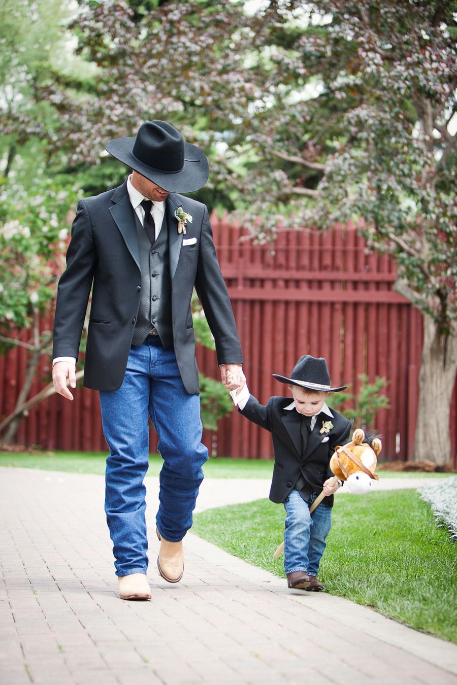 @Cassie Miller ….. Chance and Cash… maybe minus the hats, but thought this was adorable
