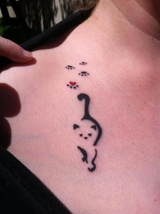 Cat Paws Tattoo Design –I think I want this, but in purple!