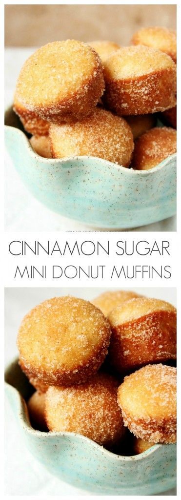 Cinnamon Sugar Mini Donut Muffins – little gems that look like muffins but taste like your favorite cinnamon donuts!