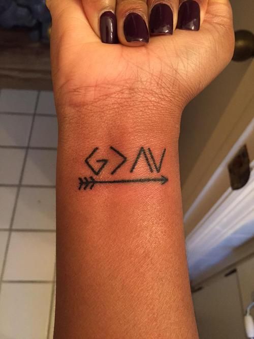 god is greater than the ups and downs tattoo - Google Search