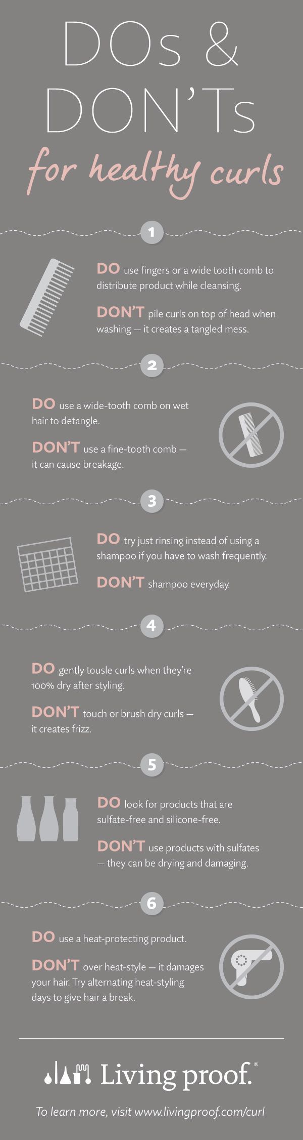 Got naturally curly hair? Here are the do’s and don’ts for keeping your curls healthy and gorgeous.
