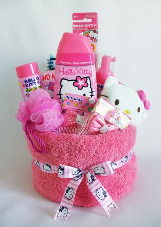 Hello Kitty Towel Cake for Little Girls by www.distinct-impr…  by Distinct Impressions Gift Baskets