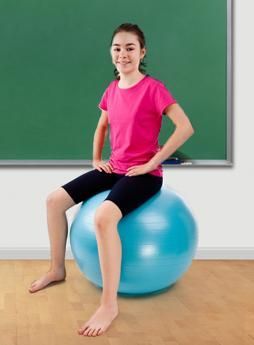 How Sitting on a Balance Ball Helps Kids Do Better In School | I just added these to my classroom and they made a HUGE difference