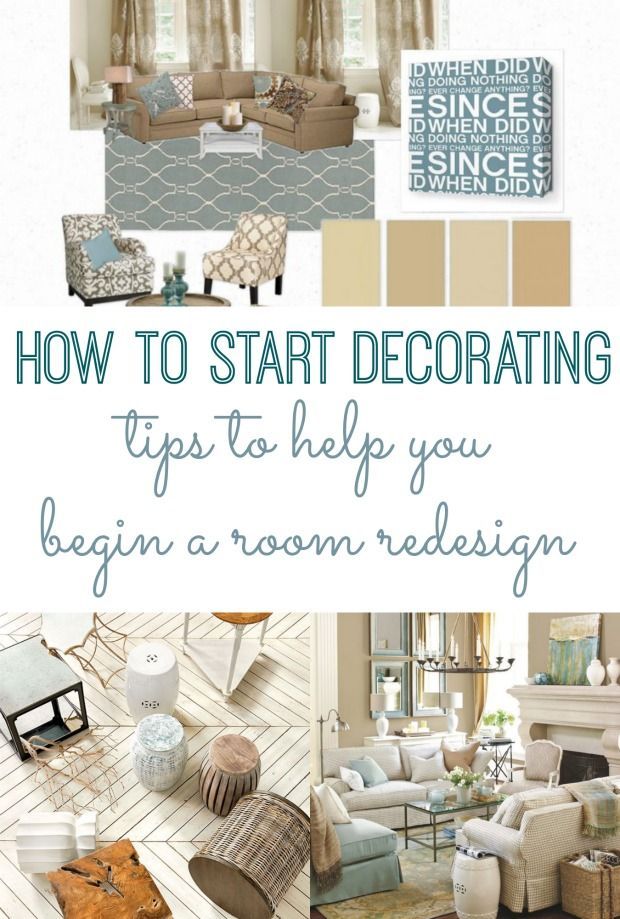 How to start decorating when you have no idea where to begin.