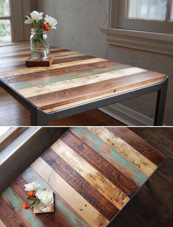 I want this table!  25 Unique DIY Pallet Table Ideas | 99 Pallets