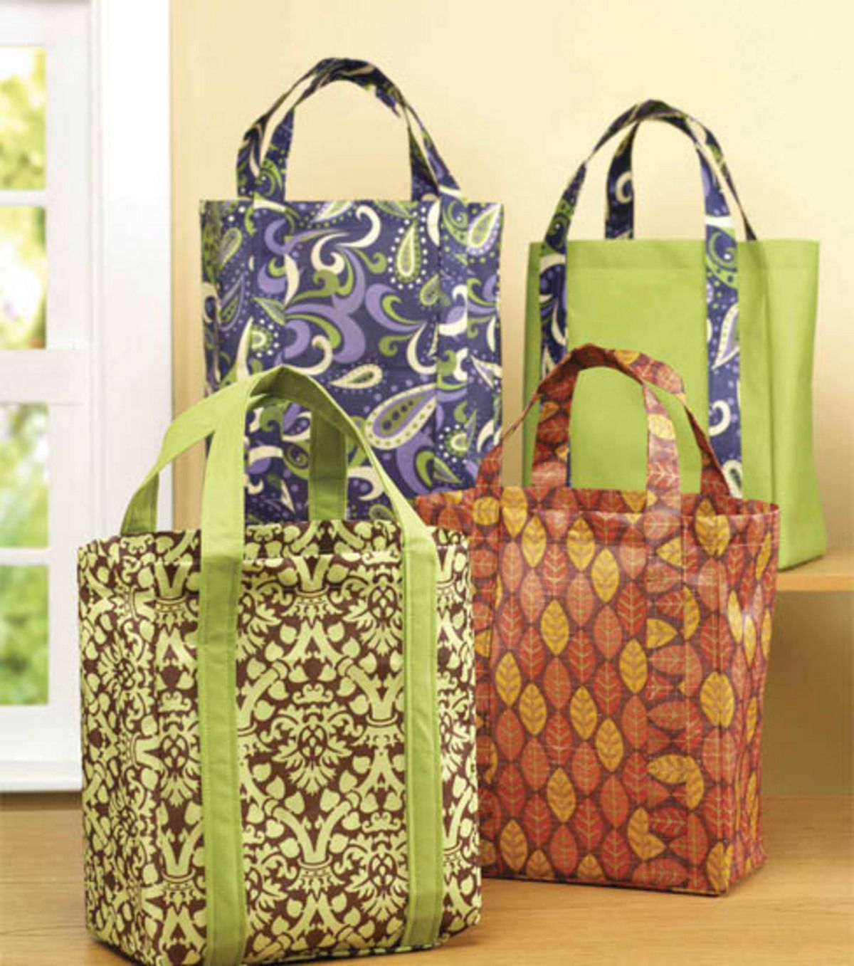 Make your own shopping bags………..now you can wash them without them falling apart!