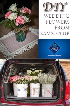 Order flowers from Sam’s Club for wedding and arrange them yourself to save a ton of money! Includes planner for how much to