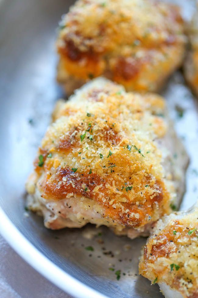 Ranch Cheddar Chicken – The quickest and easiest baked chicken with an amazingly creamy, cheesy Ranch topping!