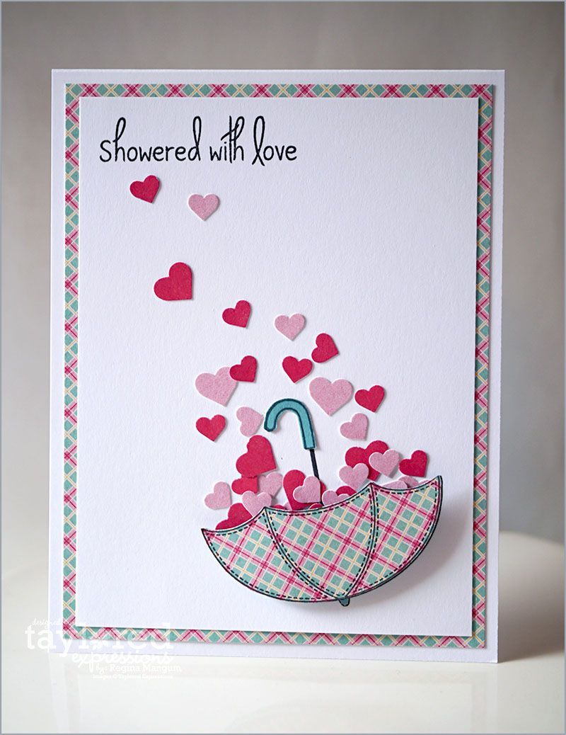 Showered with Love Card by Regina Mangum