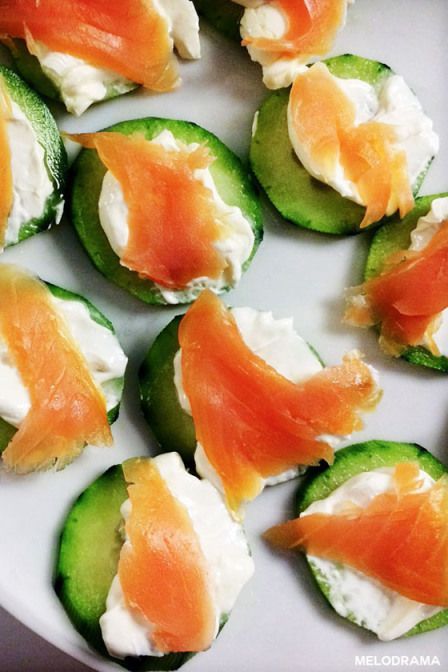 Smoked Salmon Appetizer – Salmon, Cream Cheese, and Cucumber