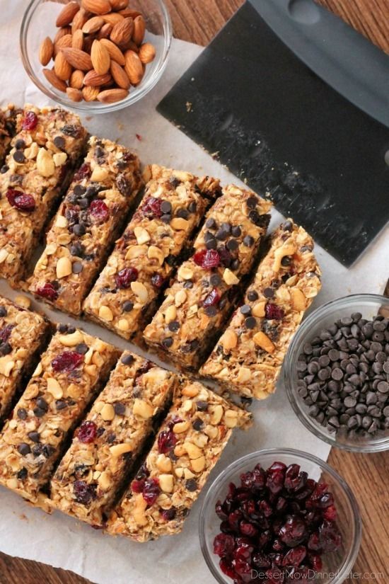 These Peanut Butter Chocolate Trail Mix Granola Bars are made with wholesome ingredients to create homemade granola bars you feel