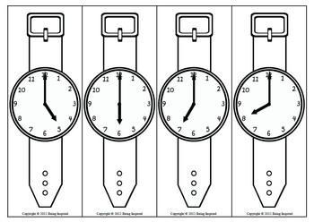 Your class will love this fun activity to practice telling time to the hour and half hour. Each child is given a paper wrist watch