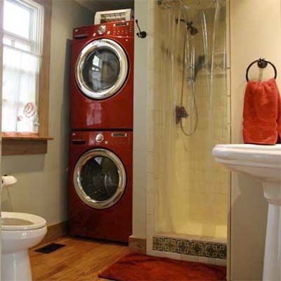 Bathroom Laundry Room Combination | Combo Laundry Bath: After | Best Bath Before and Afters 2010 | This …