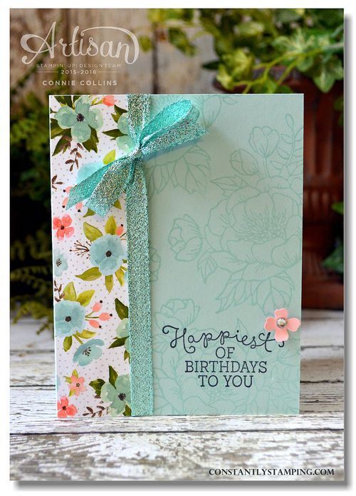 Birthday Blooms card demonstrated by Artisan Design Team member, Connie Collins on NewChannel5’s Talk of the Town.