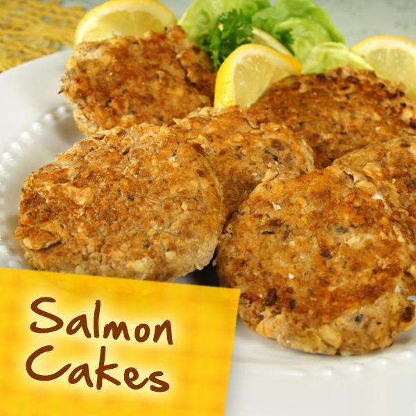 Diabetes Recipes: Salmon Cakes;  Can also use corn,  Parsley,  Celery,  Onion,  Lemon,  -Or-  Olive oil