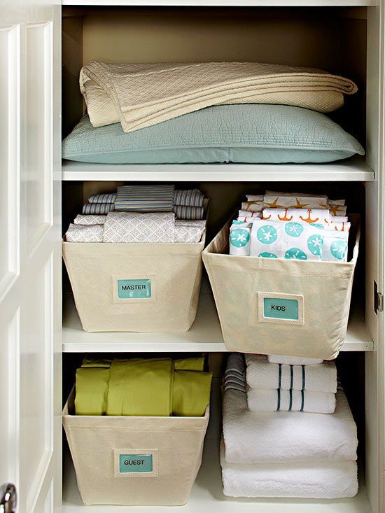 Even narrow closets or cabinets can quickly become a storage nightmare, with a hodgepodge of items with no order. Luckily, bins,