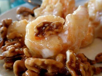 Honey Walnut Shrimp recipe.      Have made this numerous times. Walnuts are pricey so I haven’t used them except for the first