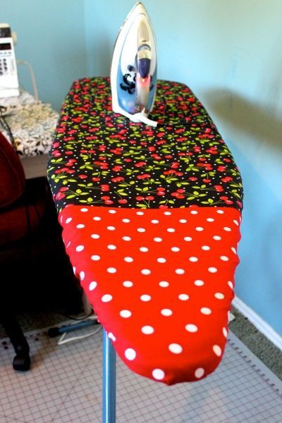 Nothing perks up your sewing space like a new ironing board cover. Here’s a super quick version that’s easy enough for