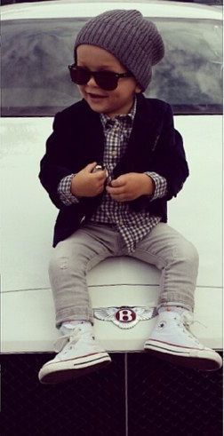 oh my goodness! So wish my son would wear glasses and hats because he would so be rocking this entire outfit for fall