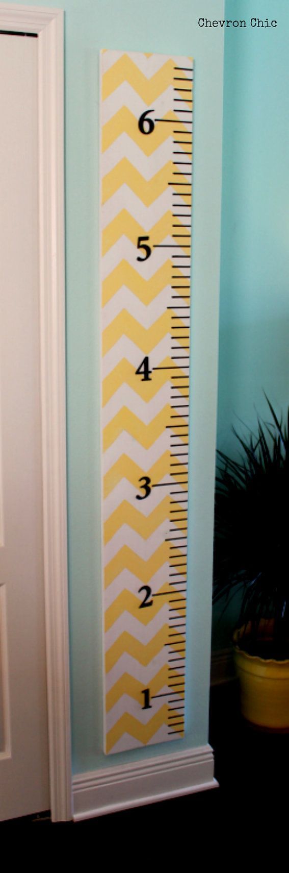 Over sized Growth Ruler  Chevron Chic by ChevronChicFL on Etsy, $50.00