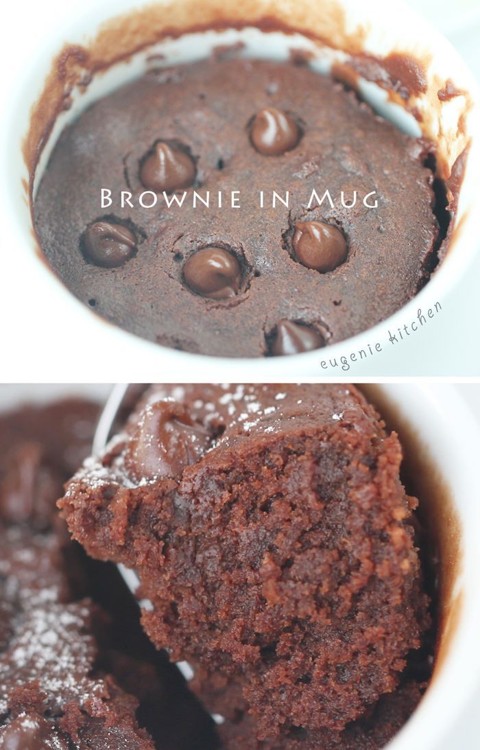 Search no more! Make this fudgy chocolate brownie in mug with 5 ingredients in 5 minutes. Super quick and easy chocolate fix for