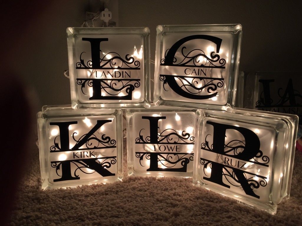 Step by step, how to make decorative lighted glass blocks