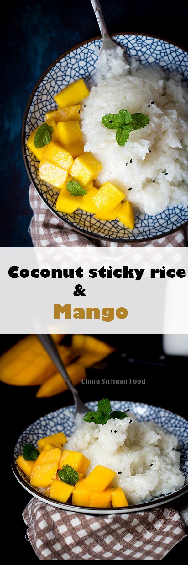 Thai Sticky Rice Recipe with Mango. This is so good in our favorite Thai restaurant, so I am intrigued.
