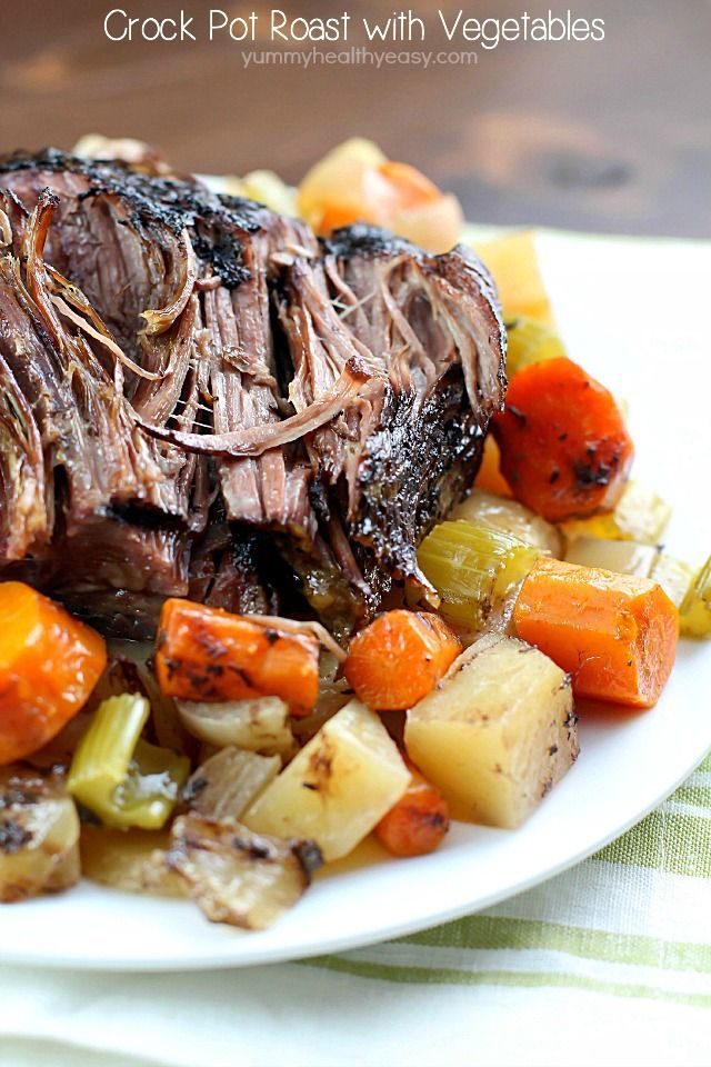 This Crock Pot Roast with Vegetables is a family favorite Sunday dinner. I love everything about this meal. It’s an entire dinner