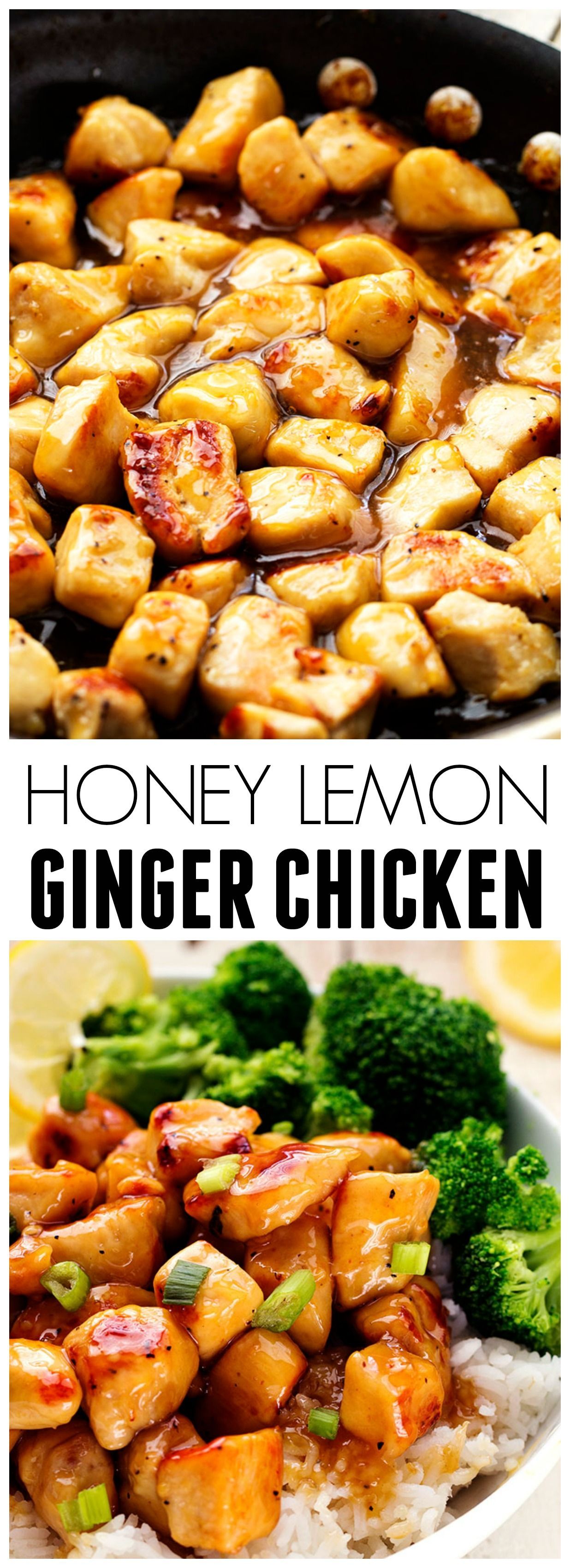 This Honey Lemon Ginger Chicken is light and ready in under 30 minutes! The flavor is out of this world good!