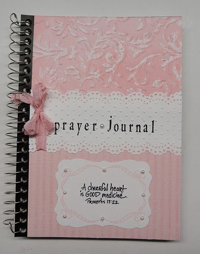 Use a basic spiral bound notebook for a prayer journal, fancy up the outside.