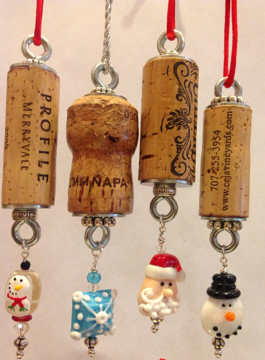 Wine Cork Ornaments. Available here: mailto:Marilee@Wi…