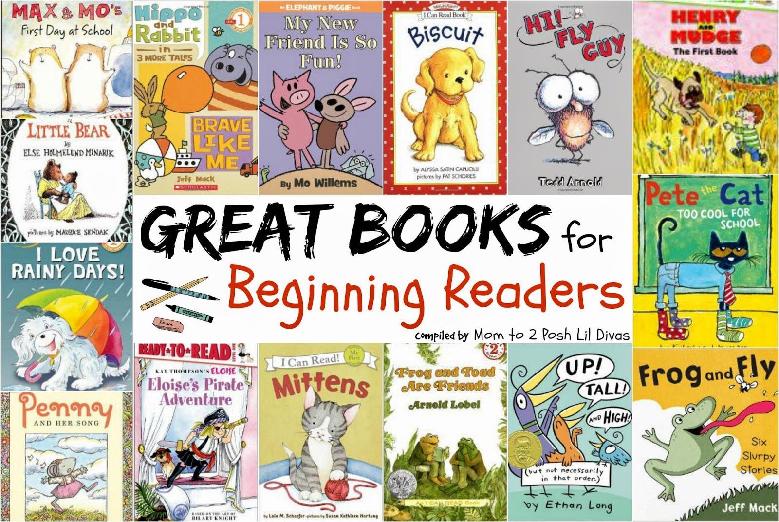 books for beginning readers – simple text to help them gain confidence and engaging characters & stories to keep them reading.