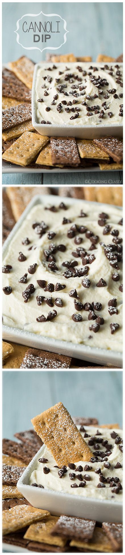 Cannoli Dip - this is the ultimate fruit dip and it's so easy to make!