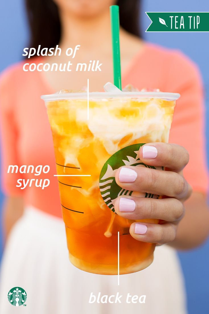 Customize your summer beverage with this Tea Tip. Ask your Starbucks barista to add a splash of creamy coc