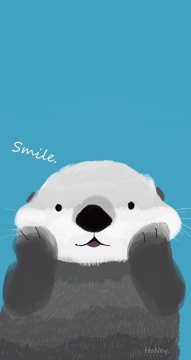 Dieser niedliche Otter: | 25 bezaubernde Hintergrundbilder für Dein Handy, die Dich zum Lächeln…