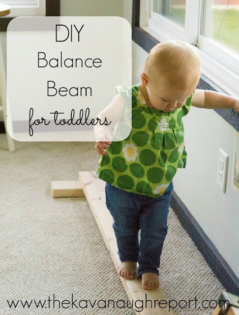 DIY Wooden Balance Beam – easy, simple indoor gross motor play for toddlers and preschoolers