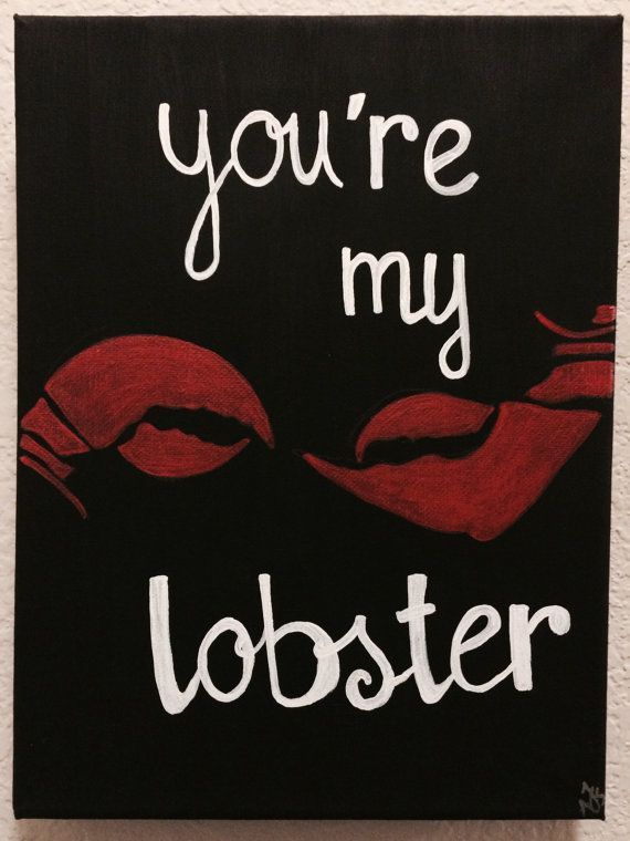 FRIENDS TV Show You’re My Lobster Cute Quote Canvas by ArtSeaJay