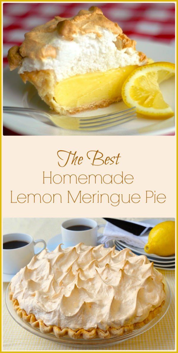 Homemade Lemon Meringue Pie – If your pie comes from powder in a box, STOP! A fantastic homemade lemon mer