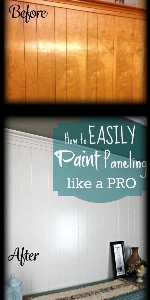 How to EASILY Paint Over Wood Paneling
